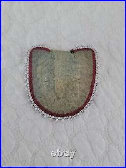 Vintage Native American Wool Beaded Scissor Holder