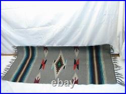 Vintage Native American Woven Mat Rug Tapestry Carpet