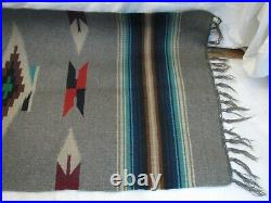 Vintage Native American Woven Mat Rug Tapestry Carpet
