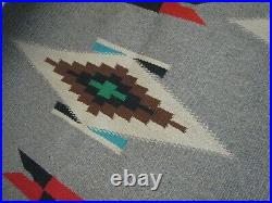 Vintage Native American Woven Mat Rug Tapestry Carpet