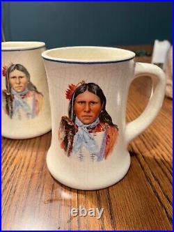 Vintage Native American mugs and Picture