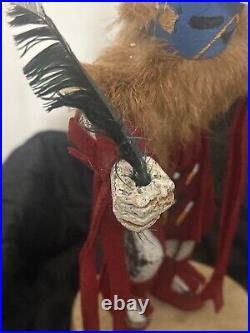 Vintage Navajo Hototo Kachina Doll Figure 18 Tall Signed Native American