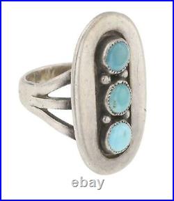 Vintage Navajo Kingman Turquoise Ring