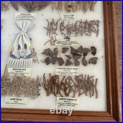 Vintage Navajo Medicine Chart Arletta Henderson Native American Indian 14x11