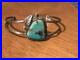 Vintage Navajo Rose Chee Turquoise Sterling Silver Bracelet Cuff