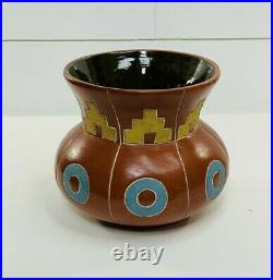 Vintage Pueblo Indian Native American Hopi Southwestern Tribe Design Pottery