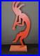 Vintage Red Kokopelli Metal Figurine Native American Southwest Decor 19
