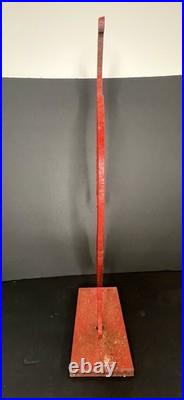 Vintage Red Kokopelli Metal Figurine Native American Southwest Decor 19