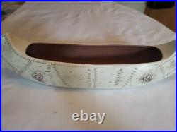 Vintage Red Wing Potteries #733 Birch Bark Canoe Rare