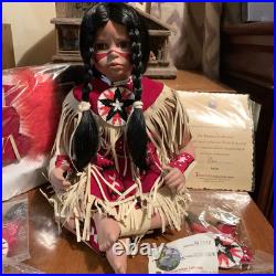 Vintage Timeless Collection Handcrafted NATIVE AMERICAN INDIAN 13 DOLL