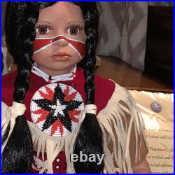 Vintage Timeless Collection Handcrafted NATIVE AMERICAN INDIAN 13 DOLL