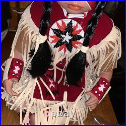 Vintage Timeless Collection Handcrafted NATIVE AMERICAN INDIAN 13 DOLL