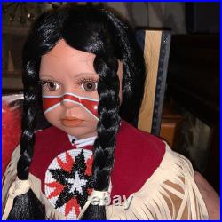 Vintage Timeless Collection Handcrafted NATIVE AMERICAN INDIAN 13 DOLL