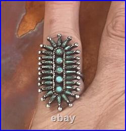 Vintage Zuni Needlepoint Ring Size 6