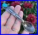 Vtg 925 Sterling Silver Old Pawn Navajo Baby Spoon Turquoise Signed LES RARE