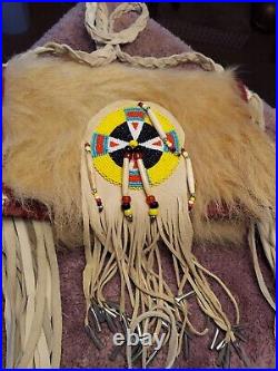 White Buffalo Hide Native American Made Bag