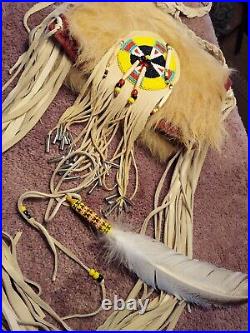 White Buffalo Hide Native American Made Bag