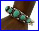 Women's Navajo. 925 Silver Turquoise Mountain Native American Artist C. 80's