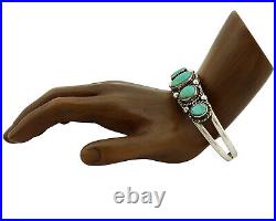 Women's Navajo. 925 Silver Turquoise Mountain Native American Artist C. 80's