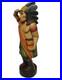 Wooden Look Out Cigar Indian Chief Warrior Western 3' Statue Native American