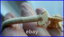 Zuni Fetish Necklace Spirit Animals Hand Carved Bone Animals Center Bear